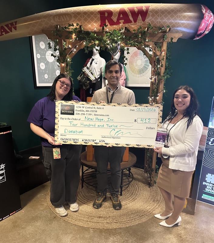 January 2026 New Hope Raffle Donation